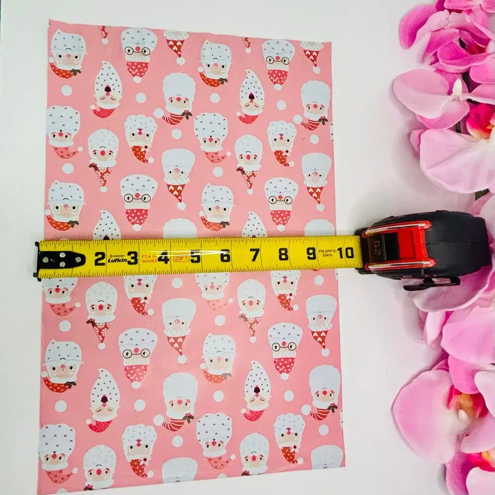 10x13 Pink Santa Christmas Polymailers Pack of 20 Holiday Shipping
